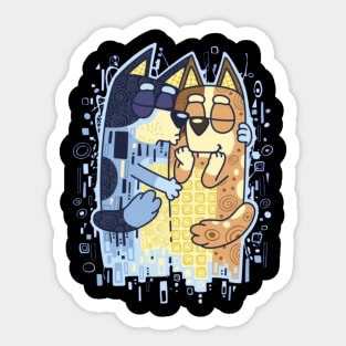 bluey love Sticker